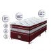 Conjunto Cama Box Solteiro de Molas Ensacadas Cama inBox Select Euro Soft 88x188x71 Vinho