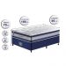 Conjunto Cama Box Solteiro de Molas Ensacadas D33 Cama inBox Select Firme 88x188x70 Azul
