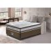Conjunto Cama Box Solteiro de Molas Ensacadas D33 Cama inBox Select Firme 88x188x70 Café
