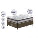 Conjunto Cama Box Solteiro de Molas Ensacadas D33 Cama inBox Select Firme 88x188x70 Café
