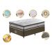 Conjunto Cama Box Solteiro de Molas Ensacadas D33 Cama inBox Select Firme 88x188x70 Café