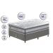 Conjunto Cama Box Solteiro de Molas Ensacadas D33 Cama inBox Select Firme 88x188x70 Cinza