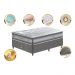 Conjunto Cama Box Solteiro de Molas Ensacadas D33 Cama inBox Select Firme 88x188x70 Cinza