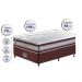 Conjunto Cama Box Solteiro de Molas Ensacadas D33 Cama inBox Select Firme 88x188x70 Vinho