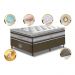 Conjunto Cama Box Solteiro de Molas Ensacadas D33 com Pillow TOP Cama inBox Select 88x188x70 Café