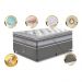 Conjunto Cama Box Solteiro de Molas Ensacadas D33 com Pillow TOP Cama inBox Select 88x188x70 Cinza