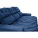 Conjunto de Sofá 3 e 2 Lugares Retrátil e Reclinável 2,00x1,50m Cama inBox Smal Suede Azul