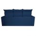 Conjunto de Sofá 3 e 2 Lugares Retrátil e Reclinável 2,00x1,50m Cama inBox Smal Suede Azul