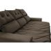 Conjunto de Sofá 3 e 2 Lugares Retrátil e Reclinável 2,00x1,50m Cama inBox Smal Suede Café