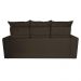 Conjunto de Sofá 3 e 2 Lugares Retrátil e Reclinável 2,00x1,50m Cama inBox Smal Suede Café