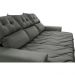 Conjunto de Sofá 3 e 2 Lugares Retrátil e Reclinável 2,00x1,50m Cama inBox Smal Suede Cinza