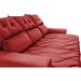 Conjunto de Sofá 3 e 2 Lugares Retrátil e Reclinável 2,00x1,50m Cama inBox Smal Suede Vermelho