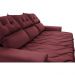 Conjunto de Sofá 3 e 2 Lugares Retrátil e Reclinável 2,00x1,50m Cama inBox Smal Suede Vinho