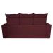 Conjunto de Sofá 3 e 2 Lugares Retrátil e Reclinável 2,00x1,50m Cama inBox Smal Suede Vinho
