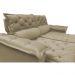 Conjunto de Sofá 3 e 2 Lugares Retrátil e Reclinável Cama inBox Compact 2,00x1,50m Velusoft Bege