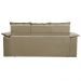 Conjunto de Sofá 3 e 2 Lugares Retrátil e Reclinável Cama inBox Compact 2,00x1,50m Velusoft Bege