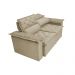 Conjunto de Sofá 3 e 2 Lugares Retrátil e Reclinável Cama inBox Compact 2,00x1,50m Velusoft Bege