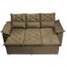 Conjunto de Sofá 3 e 2 Lugares Retrátil e Reclinável Cama inBox Compact 2,00x1,50m Velusoft Castor