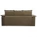 Conjunto de Sofá 3 e 2 Lugares Retrátil e Reclinável Cama inBox Compact 2,00x1,50m Velusoft Castor