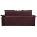Conjunto de Sofá 3 e 2 Lugares Retrátil e Reclinável Cama inBox Compact 2,00x1,50m Velusoft Vinho