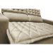 Conjunto de Sofá 3 e 2 Lugares Retrátil e Reclinável Cama inBox Slim 2,00x1,50m Velusoft Bege