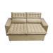 Conjunto de Sofá 3 e 2 Lugares Retrátil e Reclinável Cama inBox Slim 2,00x1,50m Velusoft Bege