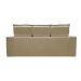 Conjunto de Sofá 3 e 2 Lugares Retrátil e Reclinável Cama inBox Slim 2,00x1,50m Velusoft Bege