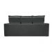 Conjunto de Sofá 3 e 2 Lugares Retrátil e Reclinável Cama inBox Slim 2,00x1,50m Velusoft Cinza