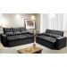 Conjunto de Sofá 3 e 2 Lugares Retrátil e Reclinável Cama inBox Slim 2,00x1,50m Velusoft Preto