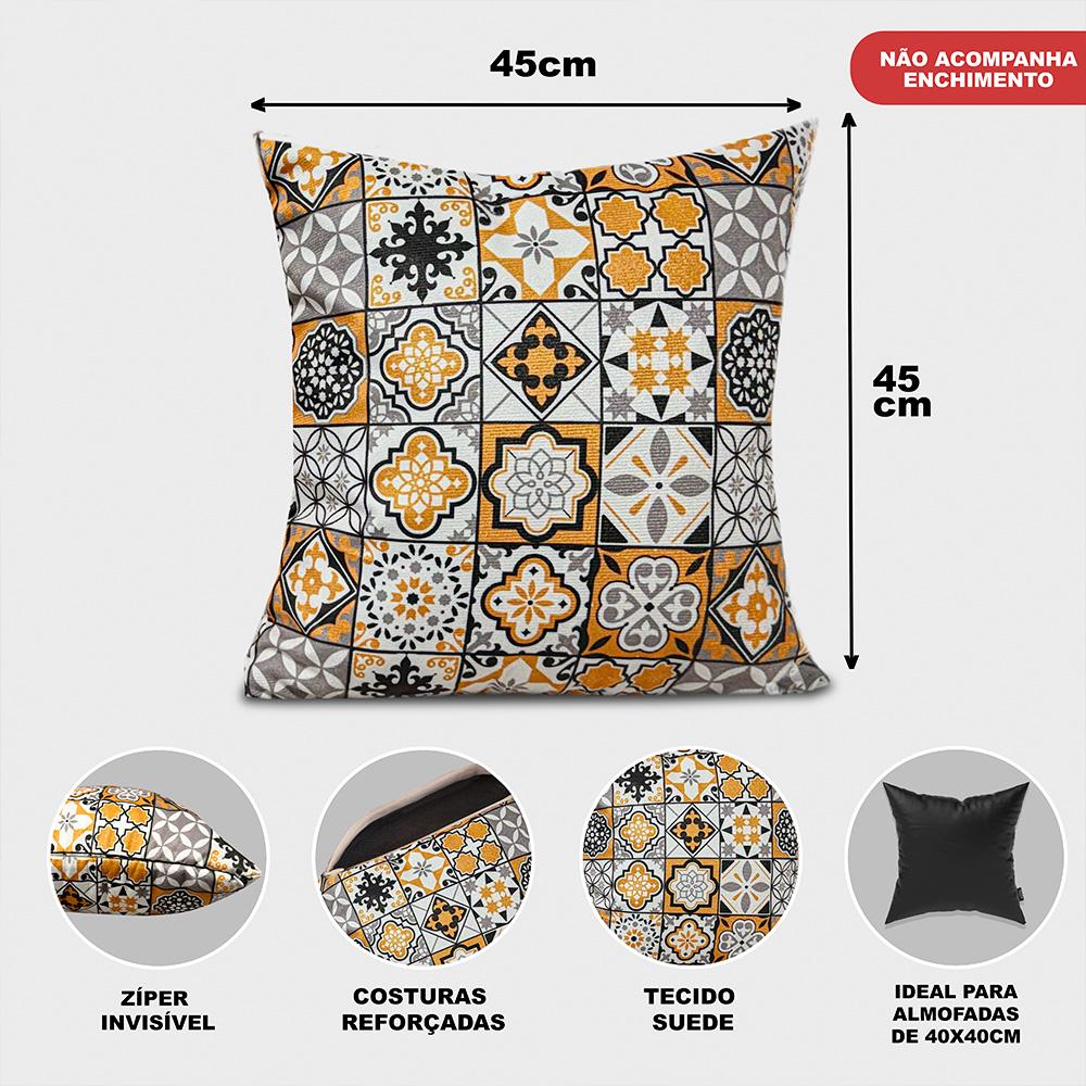 Kit 2 Capas de Almofadas Bagdade 45x45cm Cama inBox