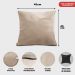 Kit 2 Capas de Almofadas Velusoft Bege 45x45cm Cama inBox