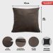 Kit 2 Capas de Almofadas Velusoft Café 45x45cm Cama inBox