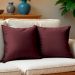 Kit 2 Capas de Almofadas Velusoft Vinho 45x45cm Cama inBox