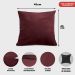 Kit 2 Capas de Almofadas Velusoft Vinho 45x45cm Cama inBox