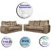 Conjunto Sofá Luxemburgo 3 E 2 Lugares 1,52m e 2,02m Suede Castor