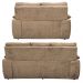 Conjunto Sofá Luxemburgo 3 E 2 Lugares 1,52m e 2,02m Suede Castor