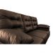 Conjunto Sofá Luxemburgo 3 e 2 Lugares 1,52m e 2,02m Courino Marrom