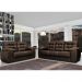 Conjunto Sofá Luxemburgo 3 e 2 Lugares 1,52m e 2,02m Courino Marrom