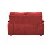 Sofá Luxemburgo 2 Lugares 1,52m Tecido Suede Vermelho