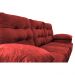 Sofá Luxemburgo 3 Lugares 2,02m Tecido Suede Vermelho