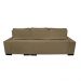 Sofá Retrátil e Reclinável Cama inBox Diamond 2,25m Tecido Suede Velusoft Castor