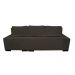 Sofá Retrátil e Reclinável Cama inBox Diamond 2,52m Tecido Suede Velusoft Café