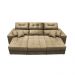 Sofá Retrátil e Reclinável Cama inBox Diamond 2,52m Tecido Suede Velusoft Castor