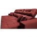 Sofá Retrátil e Reclinável Cama inBox Diamond 2,52m Tecido Suede Velusoft Vermelho