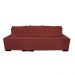 Sofá Retrátil e Reclinável Cama inBox Diamond 2,52m Tecido Suede Velusoft Vermelho