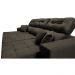 Sofá Retrátil e Reclinável Cama inBox Diamond 2,72m Tecido Suede Velusoft Café