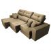 Sofá Retrátil e Reclinável Cama inBox Diamond 2,72m Tecido Suede Velusoft Castor