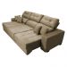 Sofá Retrátil e Reclinável Cama inBox Diamond 2,72m Tecido Suede Velusoft Castor