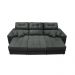 Sofá Retrátil e Reclinável Cama inBox Diamond 2,72m Tecido Suede Velusoft Cinza
