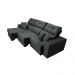 Sofá Retrátil e Reclinável Cama inBox Diamond 2,72m Tecido Suede Velusoft Cinza